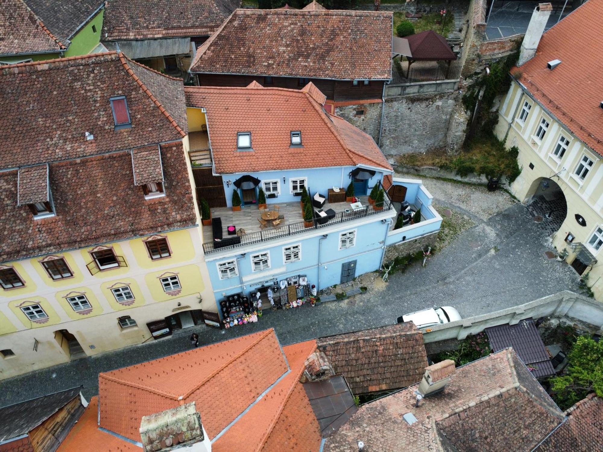 Casa Albastra By Casa Otto Apartment Sighisoara Bagian luar foto