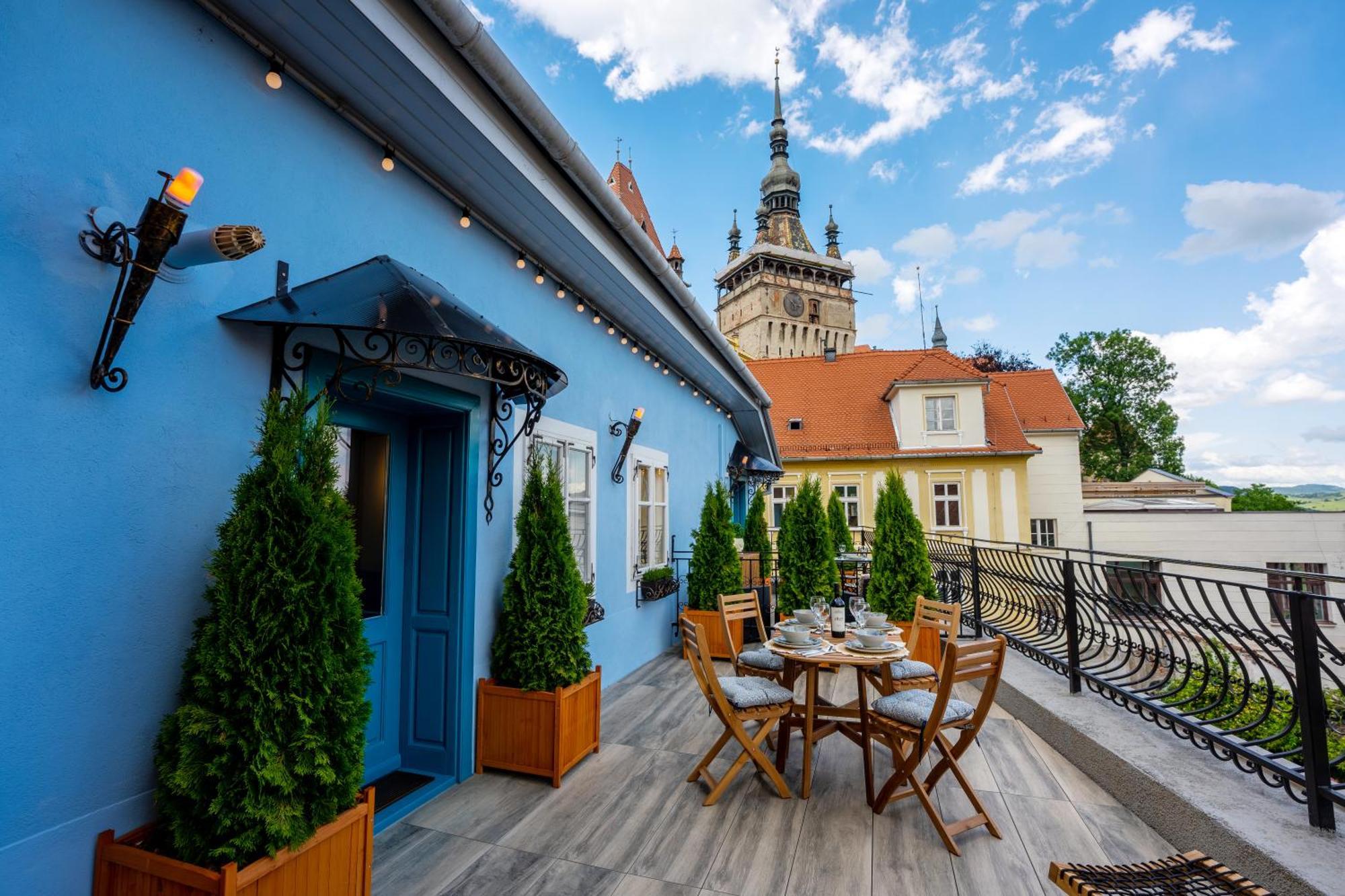 Casa Albastra By Casa Otto Apartment Sighisoara Bagian luar foto