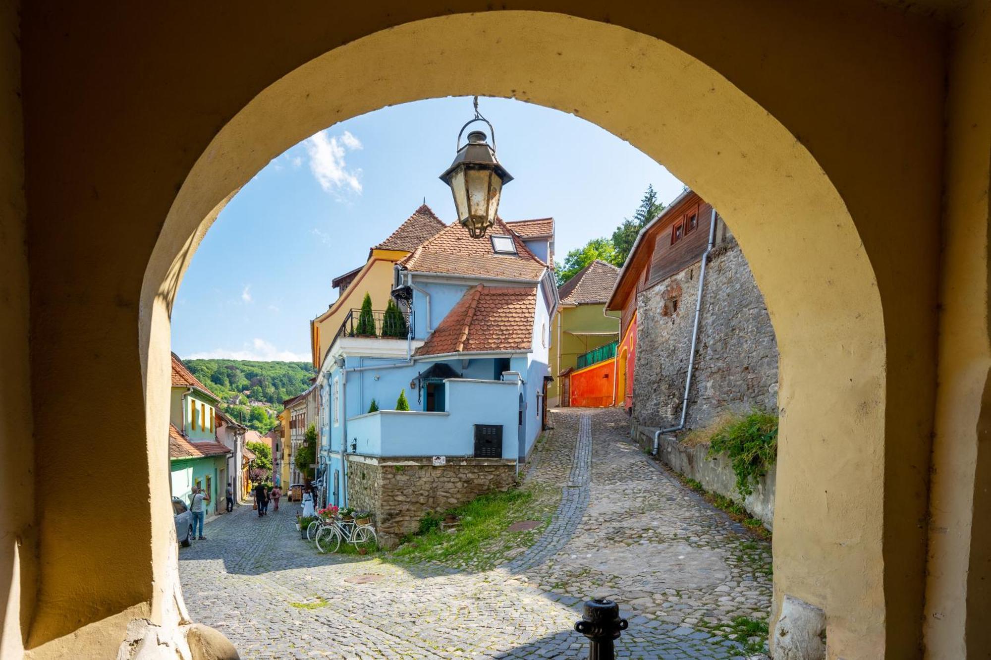 Casa Albastra By Casa Otto Apartment Sighisoara Bagian luar foto