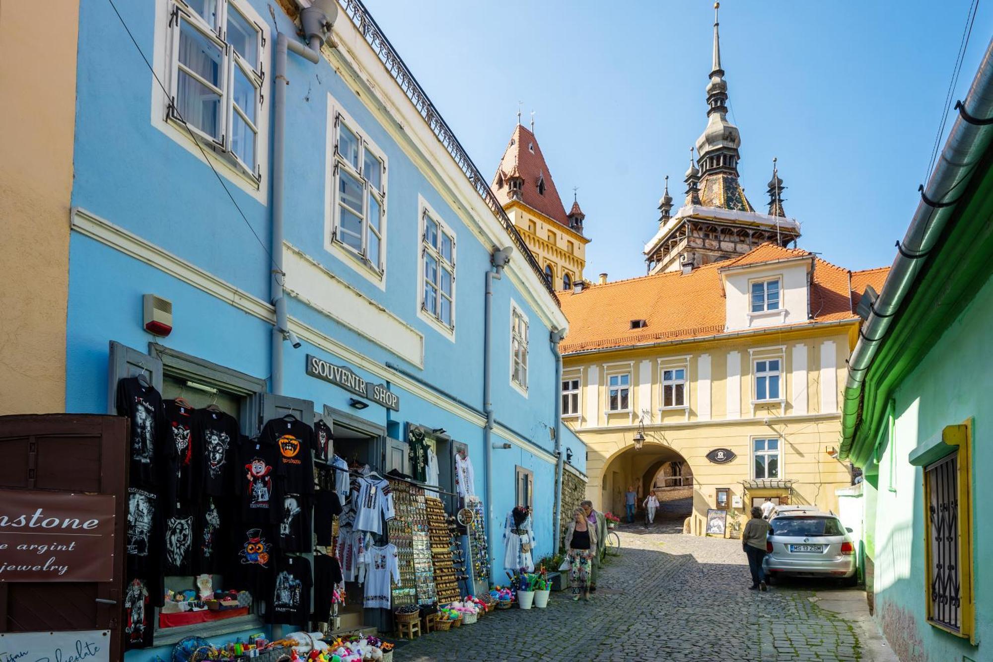 Casa Albastra By Casa Otto Apartment Sighisoara Bagian luar foto