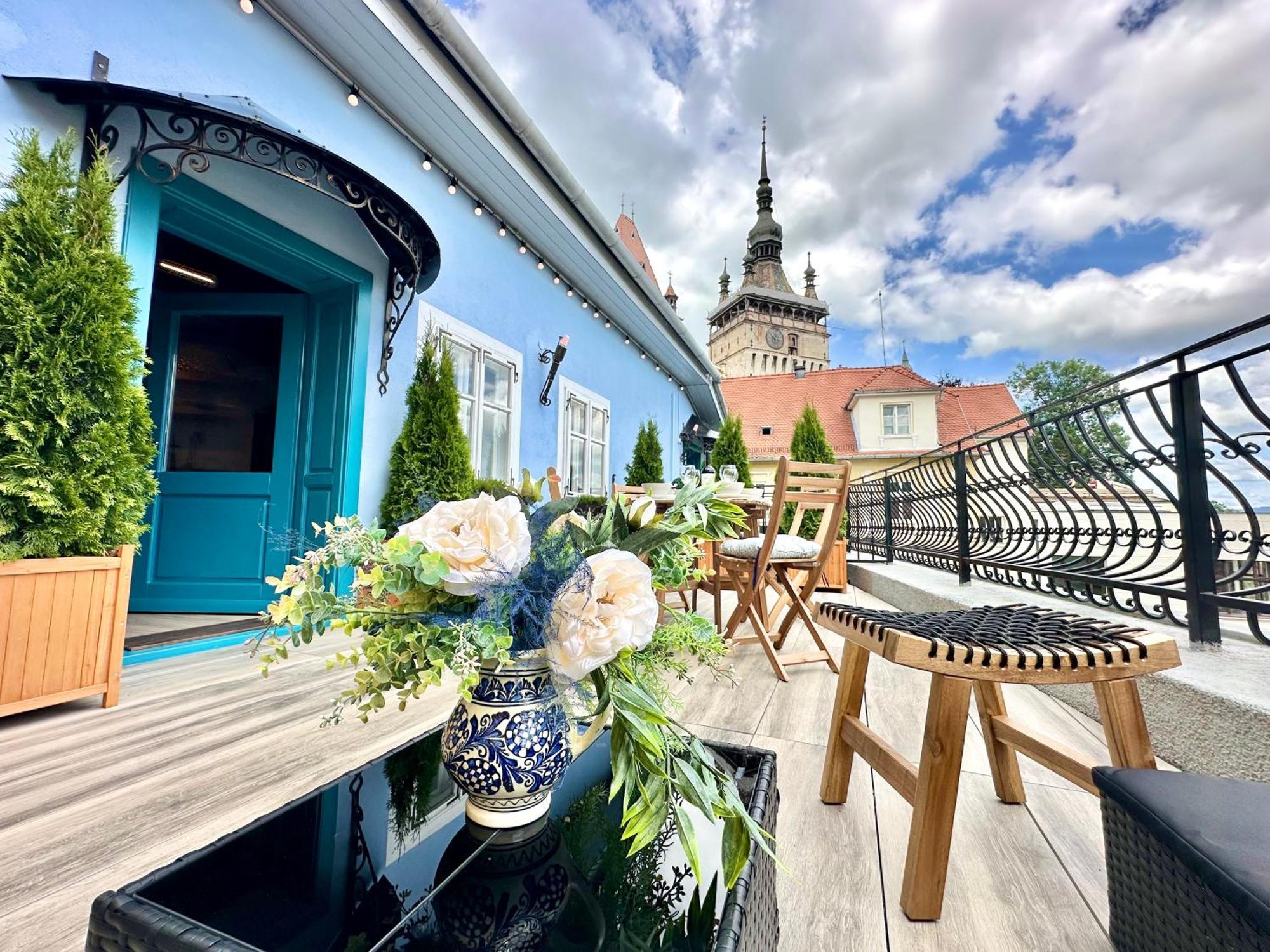 Casa Albastra By Casa Otto Apartment Sighisoara Bagian luar foto